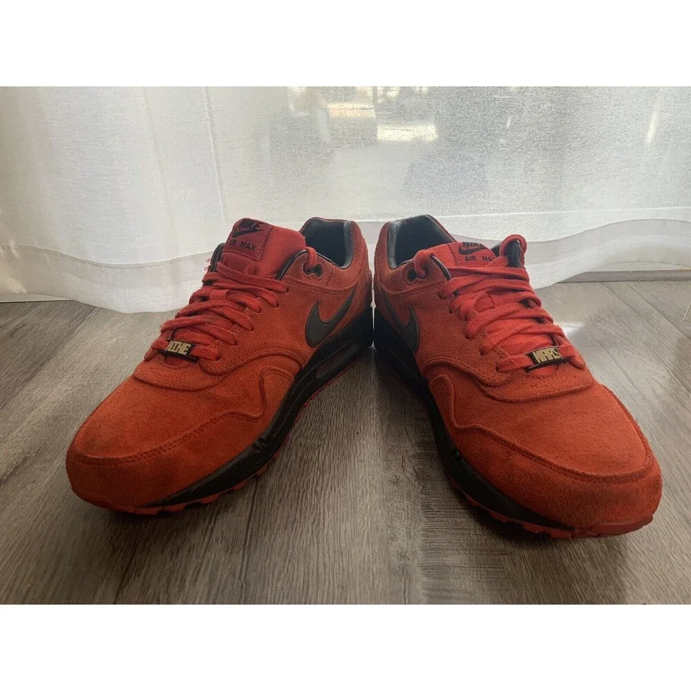 2012 Nike Air Max 1 PRM‎ Premium Pimento 512033-610 size 10.5